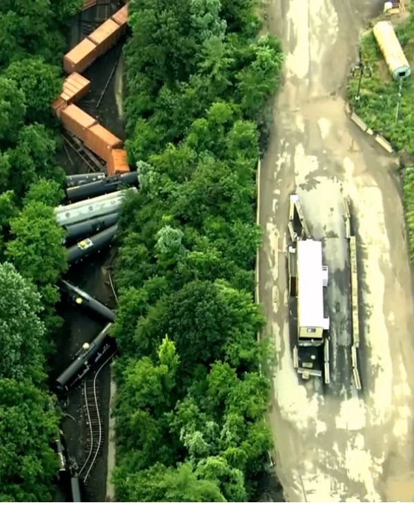 Train Derailment in Plymouth Meeting, PA