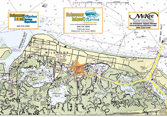 Map of Cape May Inlet